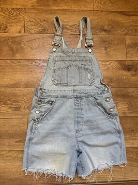 GAP Light Blue Denim Short Overalls